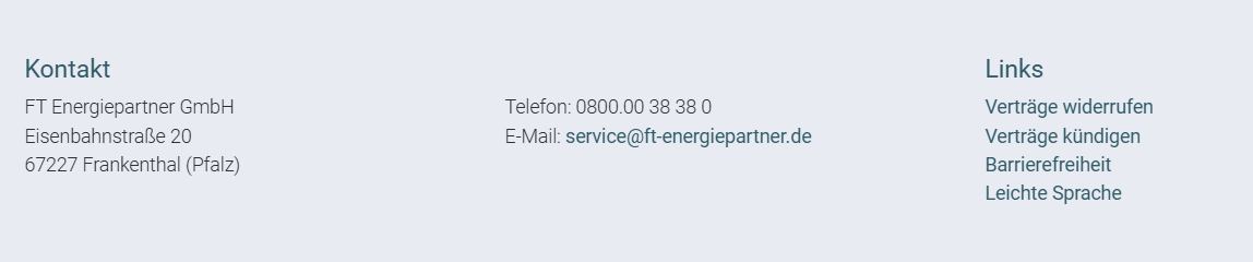 Bereich für Kunden-Service